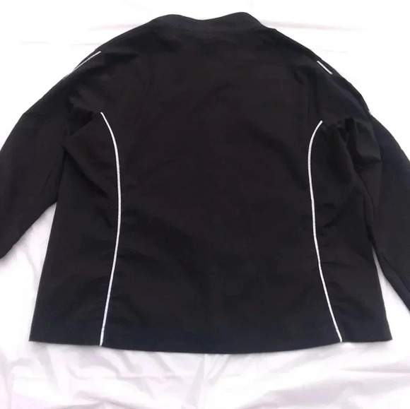 Champion Elite L Black Jacket White Trim Full Zip - Picture 2 of 9